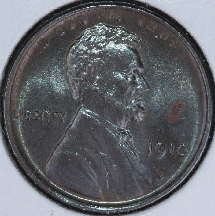 1910 Lincoln Wheat Cent, Mint State Uncirculated Coin. Store #10015