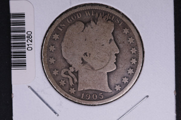 1905-O Barber Half Dollar. Average Circulated Coin. View all photos. #01280
