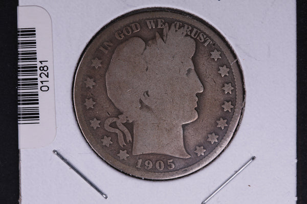 1905-O Barber Half Dollar. Average Circulated Coin. View all photos. #01281