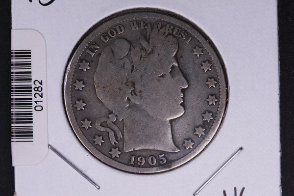 1905-S Barber Half Dollar. Average Circulated Coin. View all photos. #01282