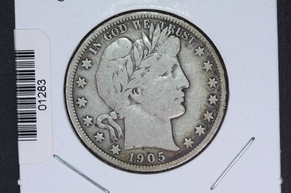 1905-S Barber Half Dollar. Average Circulated Coin. View all photos. #01283