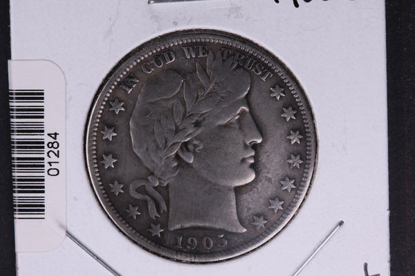 1905-S Barber Half Dollar. Average Circulated Coin. View all photos. #01284
