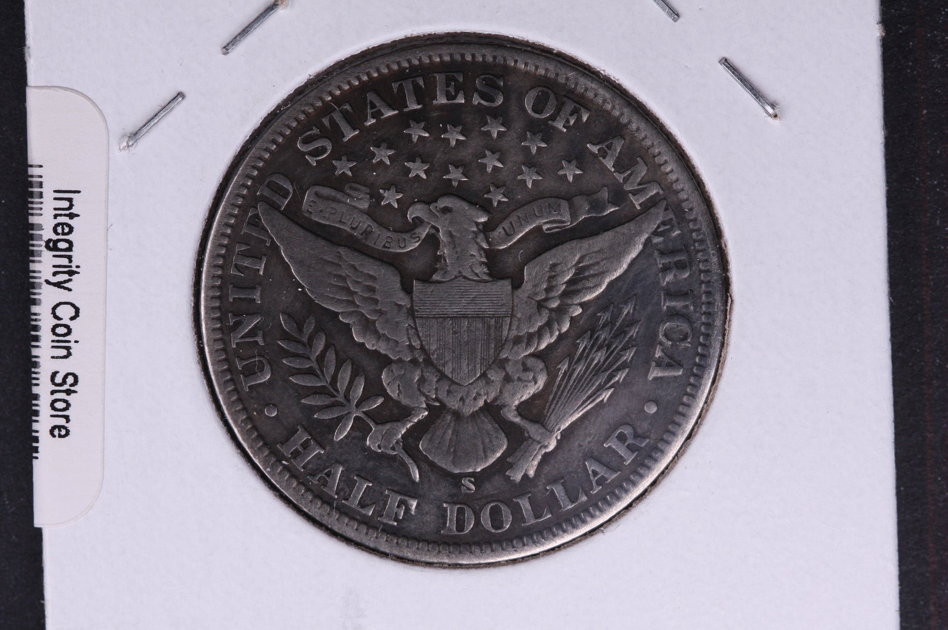 1905-S Barber Half Dollar, Fine+ Circulated Coin, Store #HR323