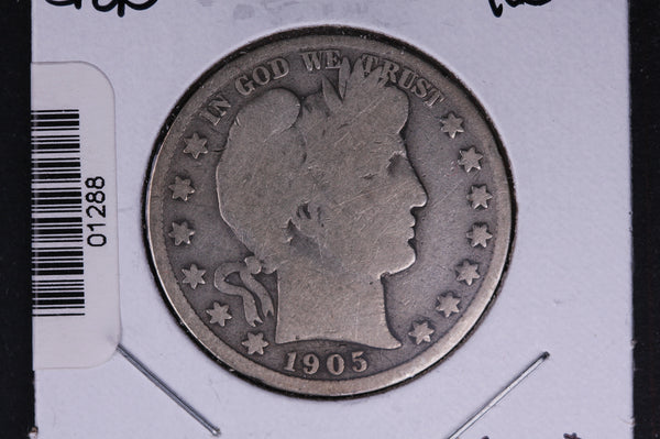 1905-S Barber Half Dollar. Average Circulated Coin. View all photos. #01288