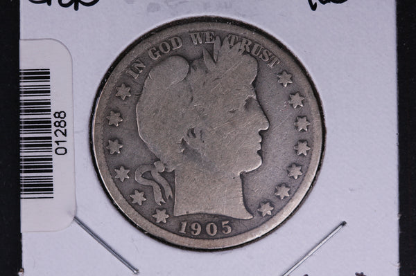 1905-S Barber Half Dollar. Average Circulated Coin. View all photos. #HR331