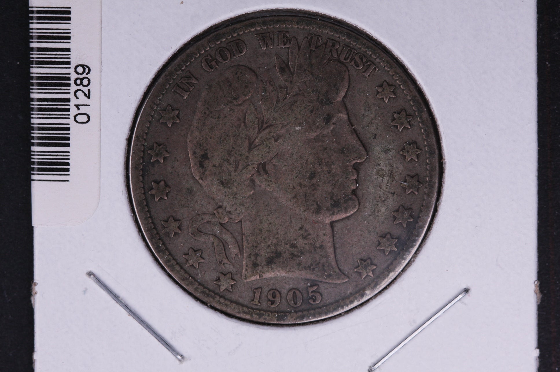 1905-S Barber Half Dollar, Good Circulated Coin, Store #HR332