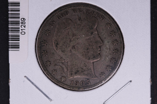 1905-S Barber Half Dollar. Average Circulated Coin. View all photos. #01289