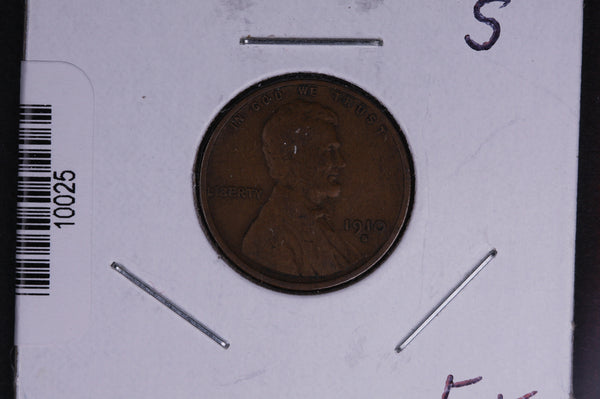 1910-S Lincoln Wheat Small Cent.  Affordable Collectible Coin. Store # 10025