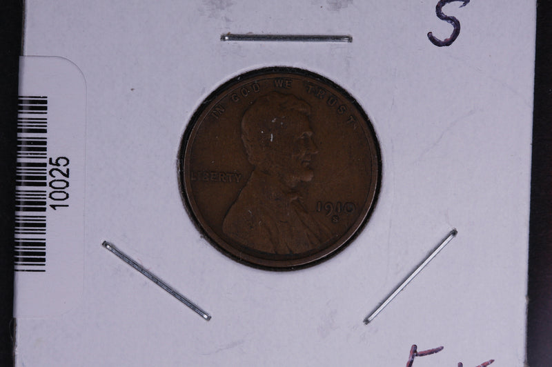 1910-S Lincoln Wheat Small Cent.  Affordable Collectible Coin. Store