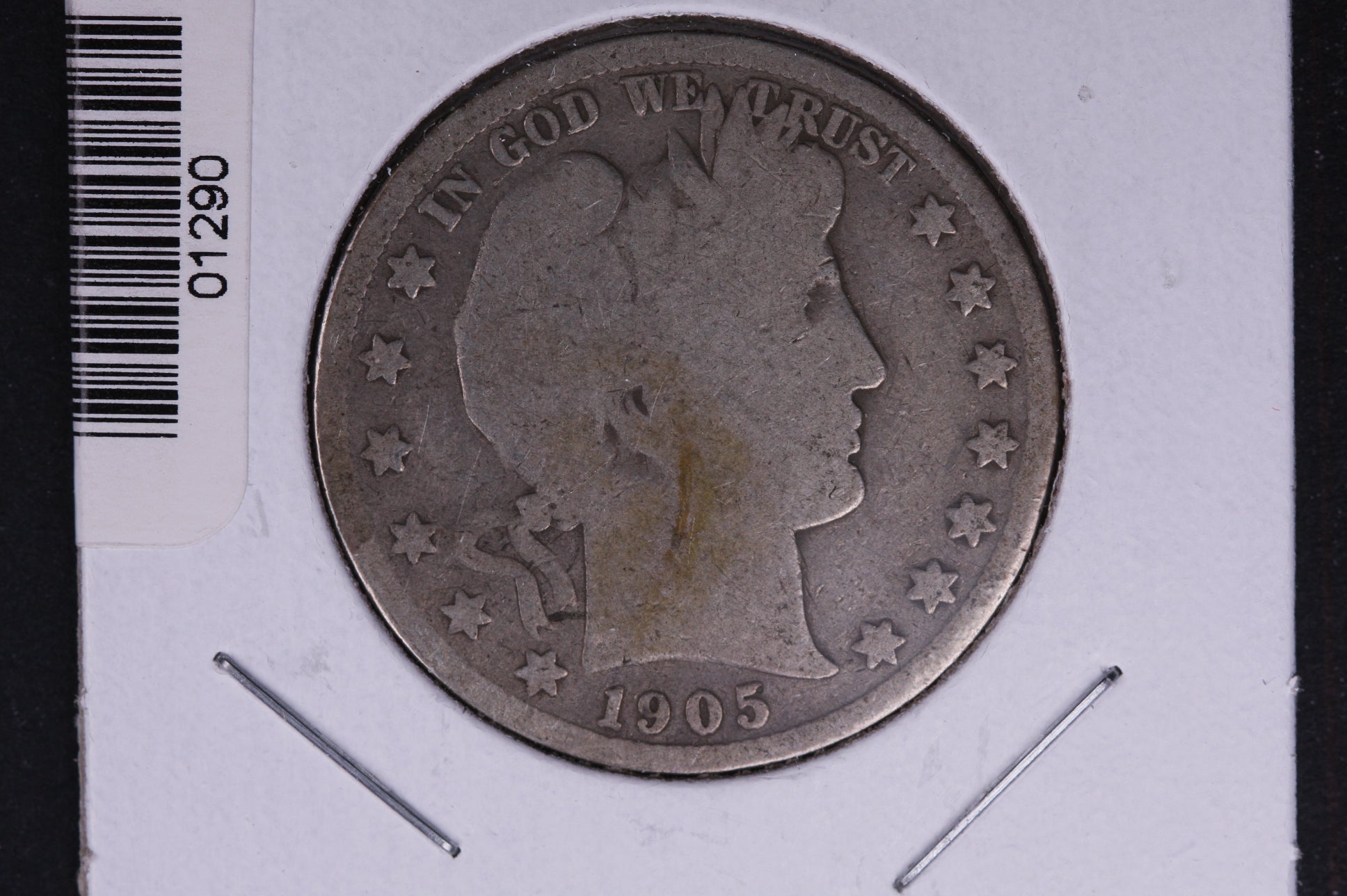 1905-S Barber Half Dollar, Good Circulated Coin, Store #HR333