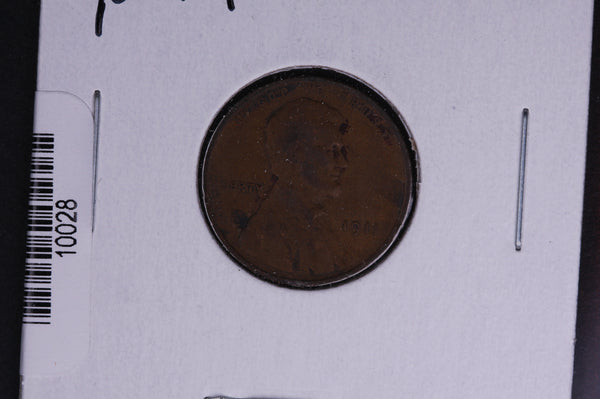 1911 Lincoln Wheat Small Cent.  Affordable Collectible Coin. Store # 10028