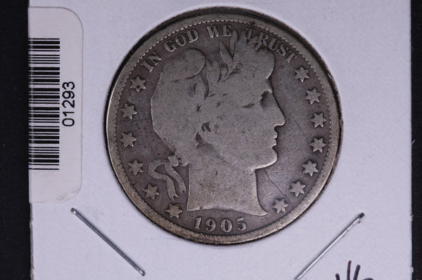 1905-S Barber Half Dollar. Average Circulated Coin. View all photos. #HR330