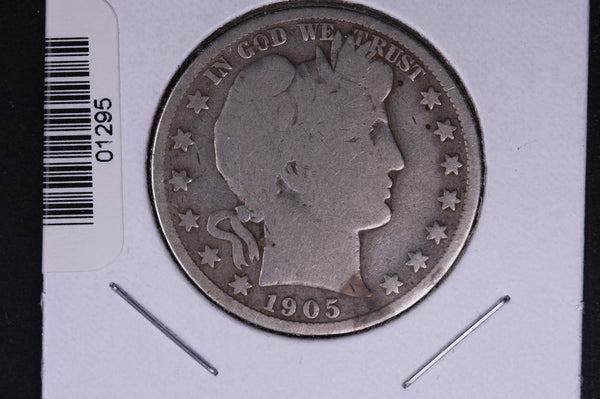 1905-S Barber Half Dollar. Average Circulated Coin. View all photos. #HR326