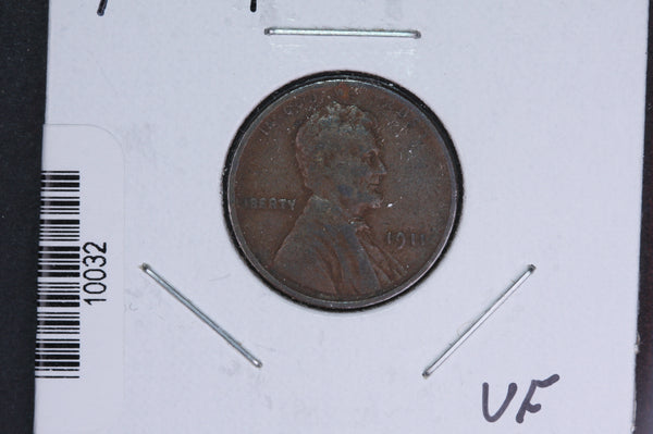 1911 Lincoln Wheat Small Cent.  Affordable Collectible Coin. Store # 10032