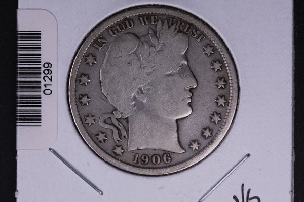 1906 Barber Half Dollar. Average Circulated Coin. View all photos. #HR337