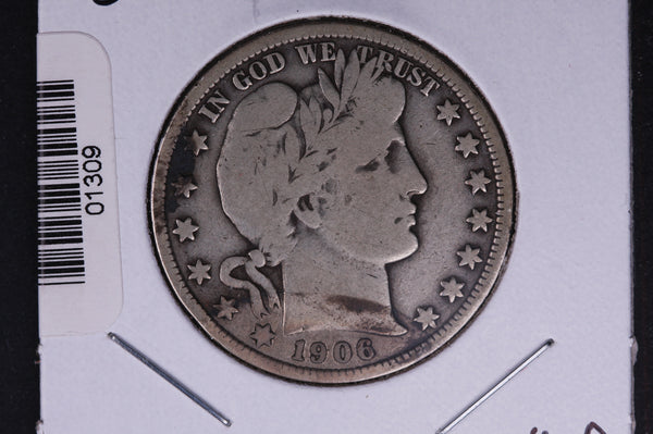 1906 Barber Half Dollar. Average Circulated Coin. View all photos. #HR341