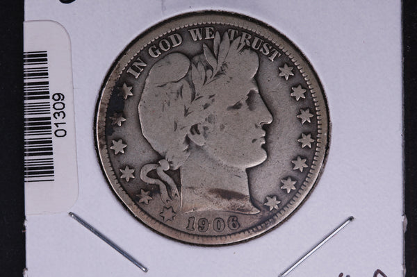 1906 Barber Half Dollar. Average Circulated Coin. View all photos. #01309