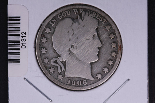 1906-D Barber Half Dollar. Average Circulated Coin. View all photos. #HR353