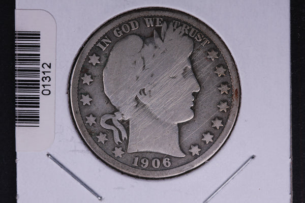 1906-D Barber Half Dollar. Average Circulated Coin. View all photos. #01312