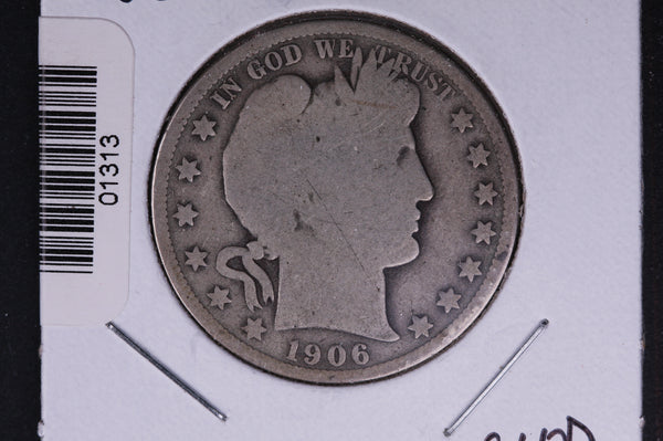1906-D Barber Half Dollar. Average Circulated Coin. View all photos. #01313