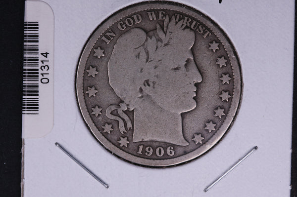 1906-D Barber Half Dollar. Average Circulated Coin. View all photos. #HR354