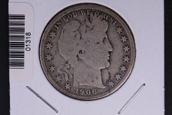 1906-D Barber Half Dollar. Average Circulated Coin. View all photos. #HR357