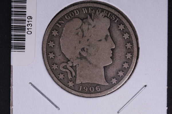 1906-D Barber Half Dollar. Average Circulated Coin. View all photos. #HR358