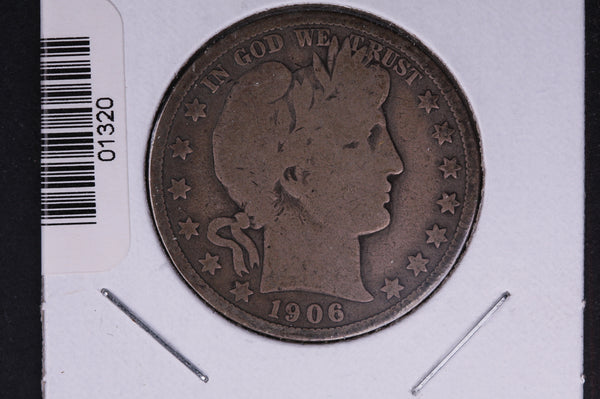 1906-D Barber Half Dollar. Average Circulated Coin. View all photos. #HR359