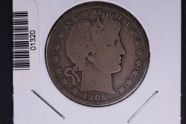 1906-D Barber Half Dollar. Average Circulated Coin. View all photos. #01320