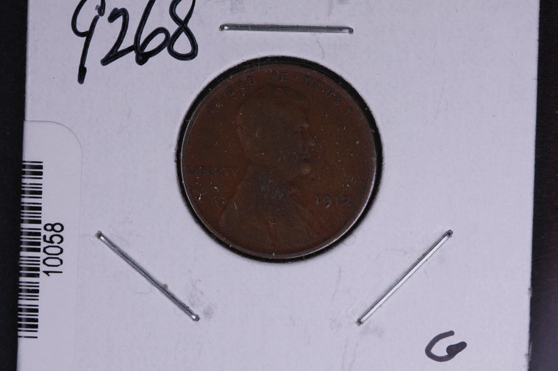 1912 Lincoln Wheat Small Cent.  Affordable Collectible Coin. Store