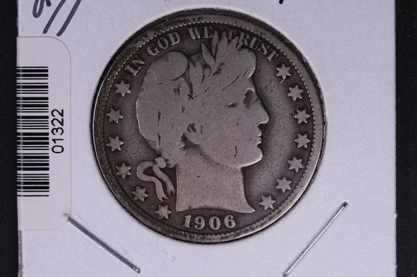 1906-O Barber Half Dollar. Average Circulated Coin. View all photos. #HR368