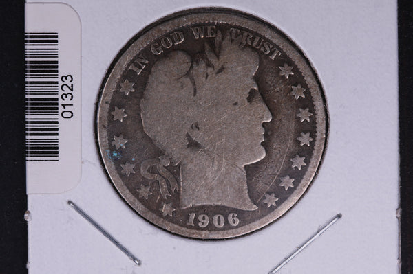 1906-O Barber Half Dollar. Average Circulated Coin. View all photos. #01323
