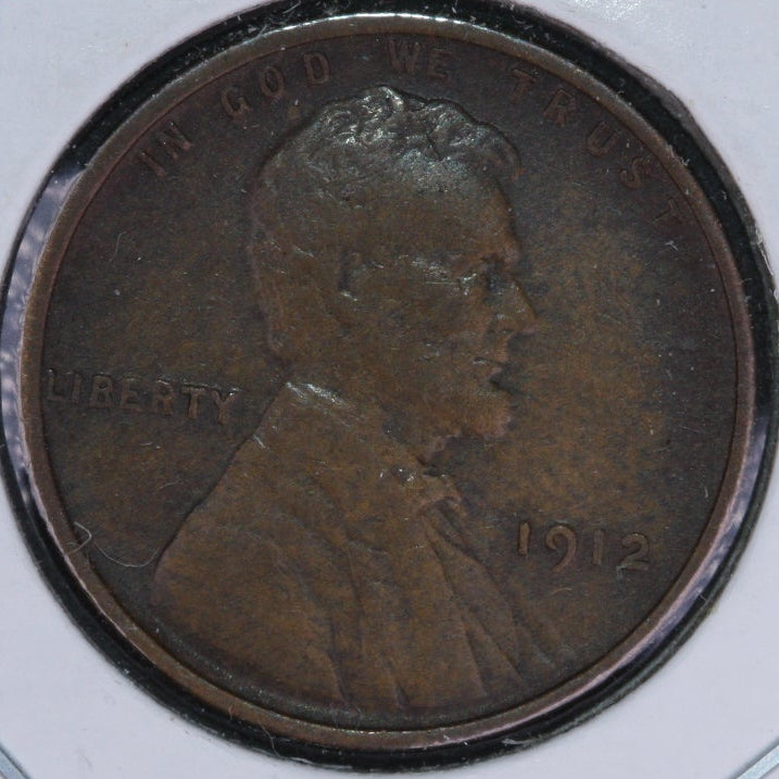 1912 Lincoln Wheat Cent, Good+ Circulated Coin, Store #10060
