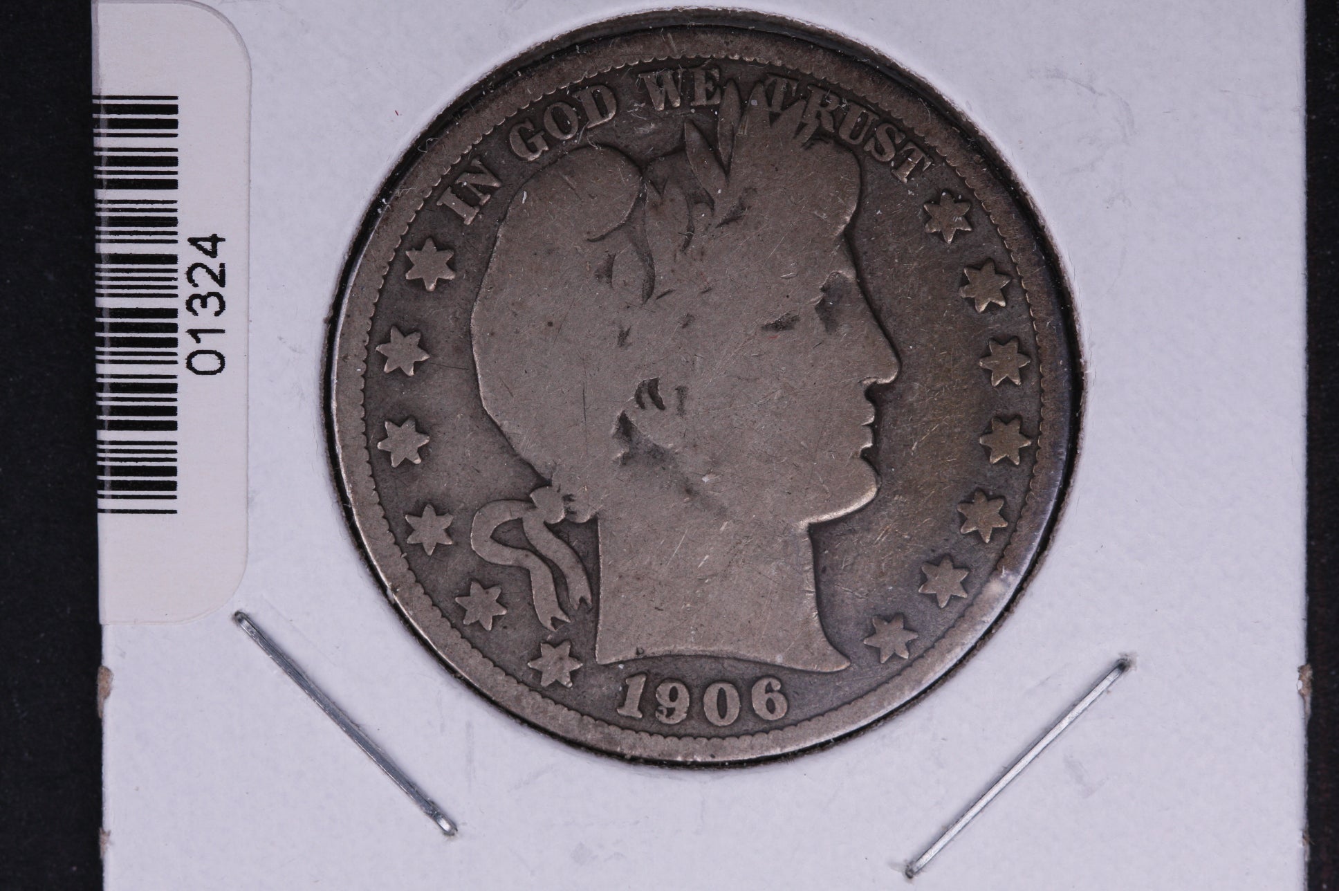 1906-O Barber Half Dollar, Very Good Uncirculated Coin, Store #HR367