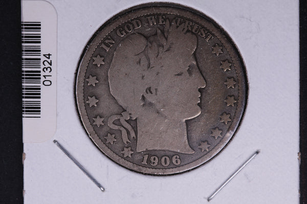1906-O Barber Half Dollar. Average Circulated Coin. View all photos. #HR367