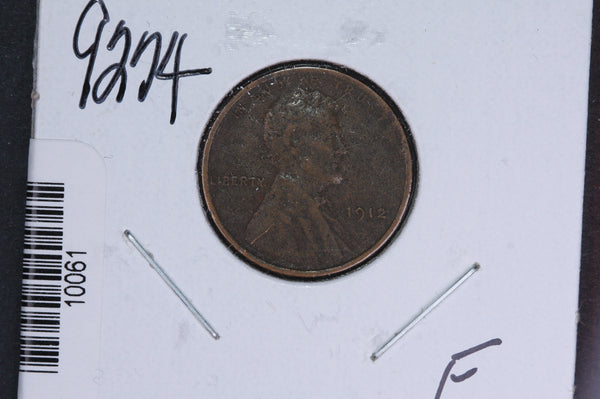 1912 Lincoln Wheat Small Cent.  Affordable Collectible Coin. Store # 10061