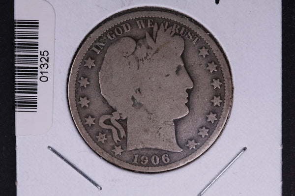 1906-O Barber Half Dollar. Average Circulated Coin. View all photos. #01325