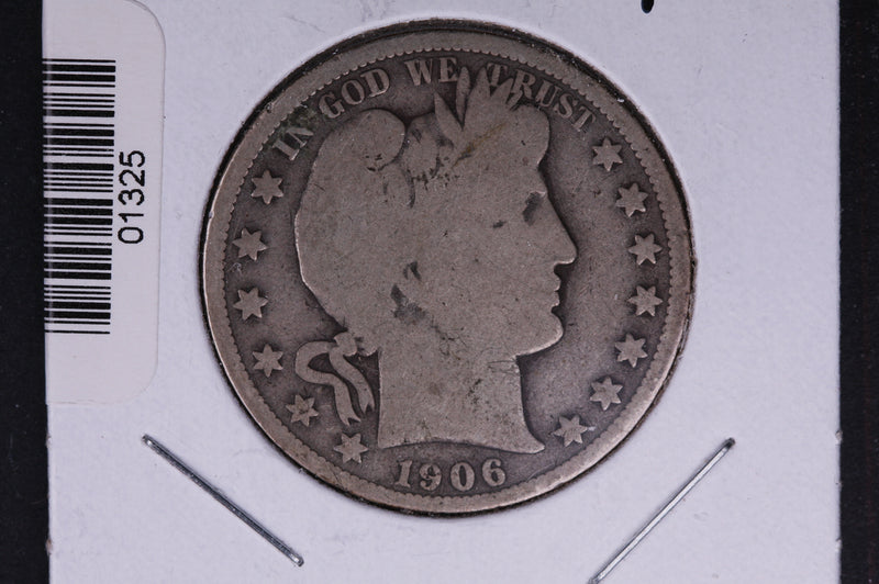 1906-O Barber Half Dollar. Average Circulated Coin. View all photos.