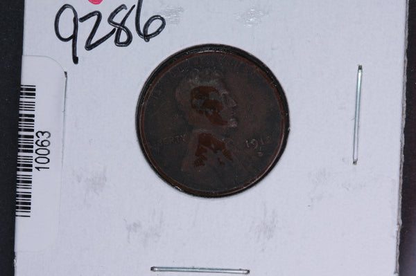 1912-D Lincoln Wheat Small Cent.  Affordable Collectible Coin. Store # 10063