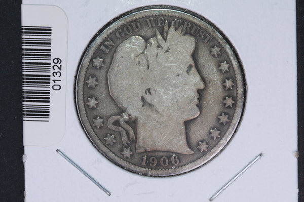 1906-O Barber Half Dollar. Average Circulated Coin. View all photos. #01329