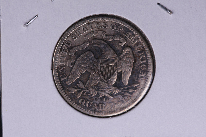 1876-S Seated Liberty Quarter.  Average Circulated Coin.  Store