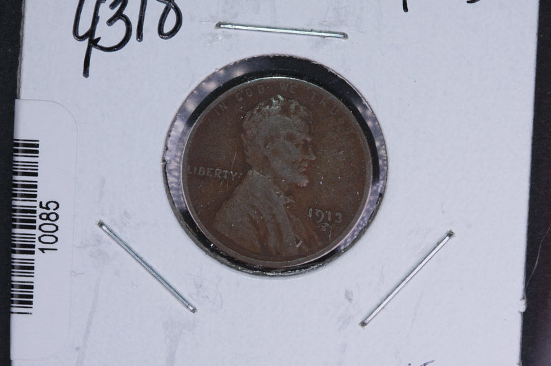 1913-D Lincoln Wheat Small Cent.  Affordable Collectible Coin. Store