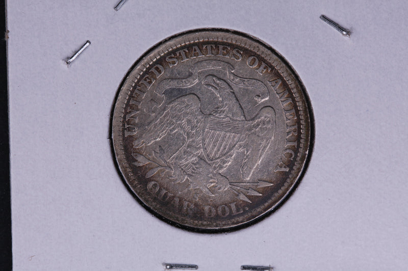 1877-S Seated Liberty Quarter.  Average Circulated Coin.  Store