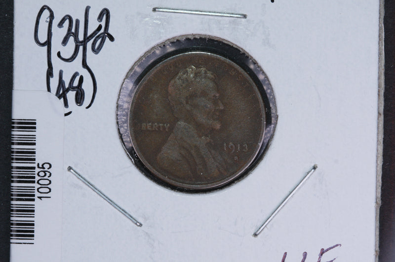1913-S Lincoln Wheat Small Cent.  Affordable Collectible Coin. Store