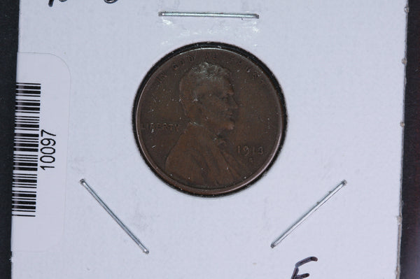 1913-S Lincoln Wheat Small Cent.  Affordable Collectible Coin. Store # 10097