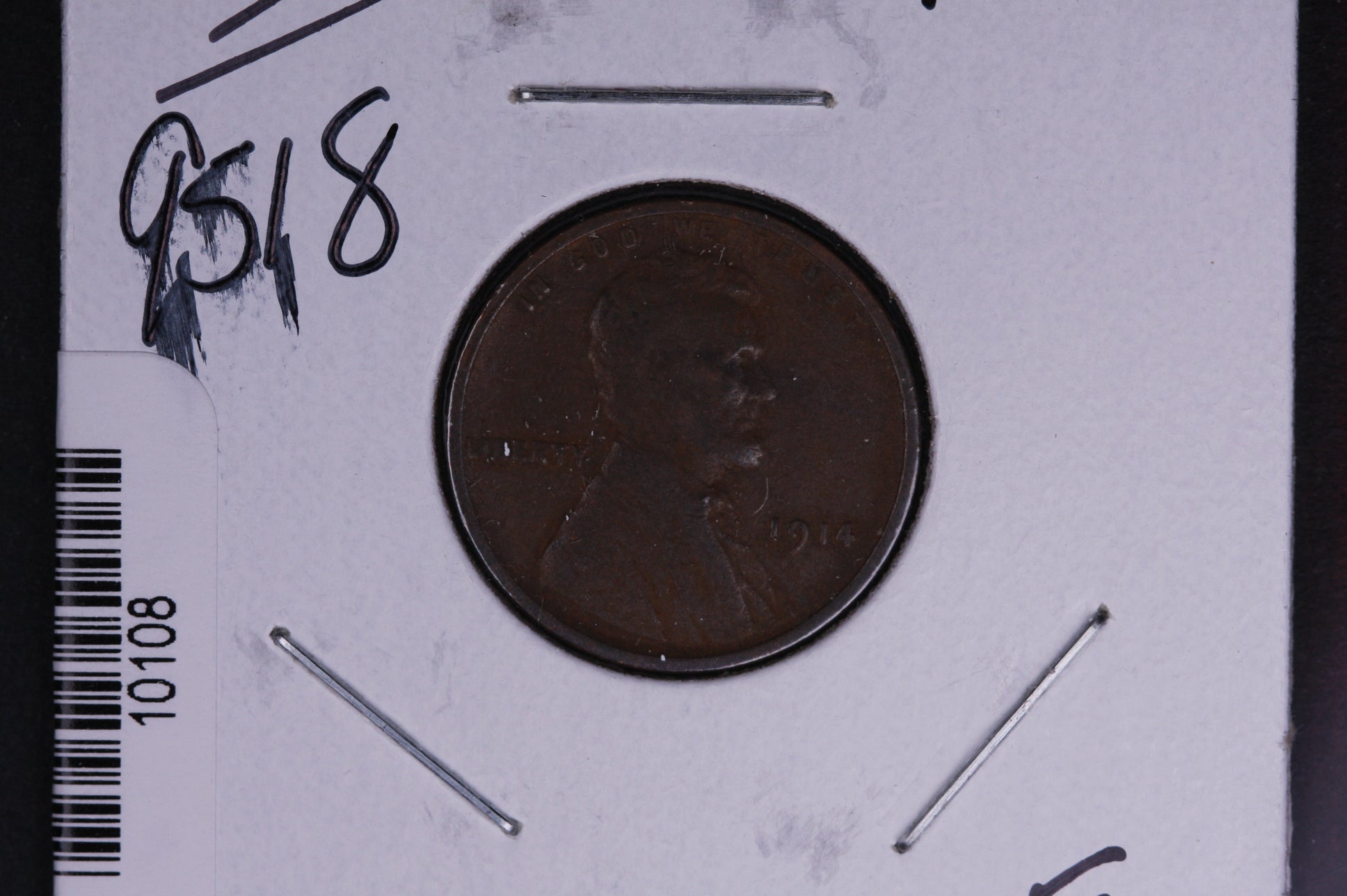 1914 Lincoln Wheat Small Cent.  Affordable Collectible Coin. Store # 10108
