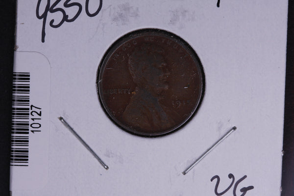1915 Lincoln Wheat Small Cent.  Affordable Collectible Coin. Store # 10127