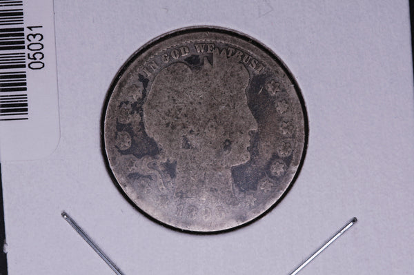 1895 Barber Quarter.  Average Circulated Coin.  Store # 05031