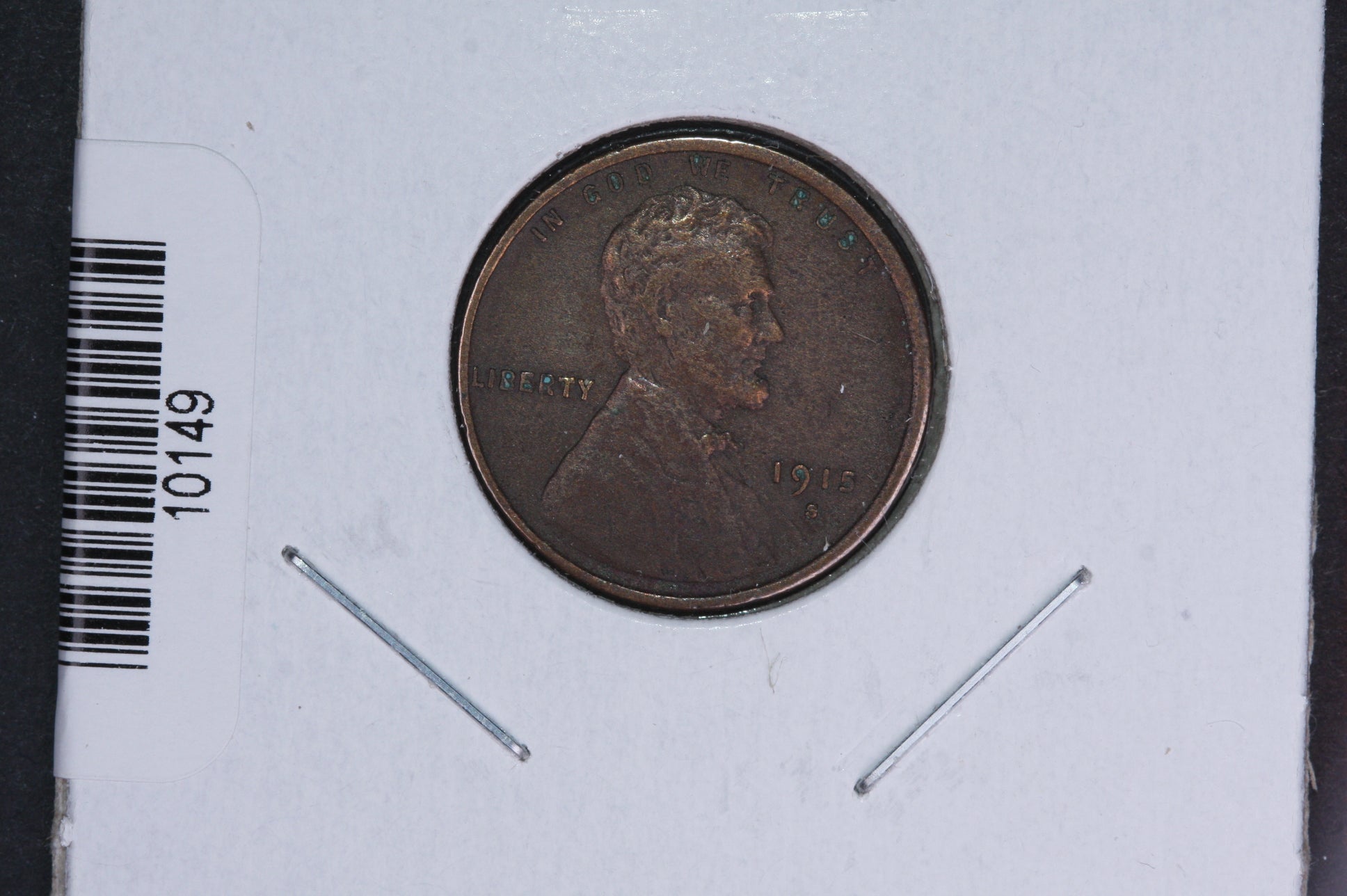 1915-S Lincoln Wheat Small Cent.  Affordable Collectible Coin. Store # 10149