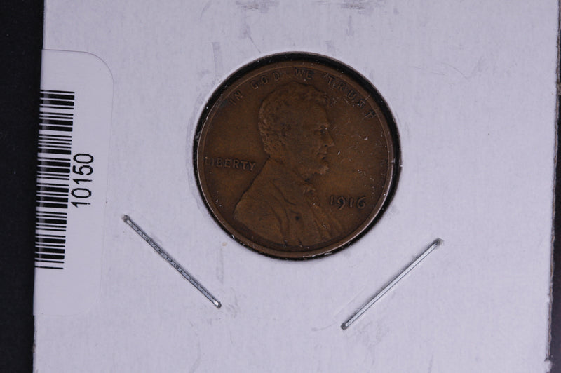 1916 Lincoln Wheat Small Cent.  Affordable Collectible Coin. Store